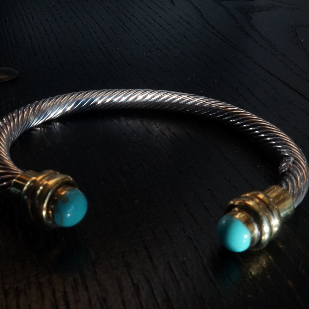 Samuel B. Turquoise and sterling silver bracelet